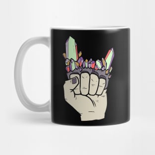 Crystal Brass Knuckles Chakra Healer Crystals Sage Gemstone Mug